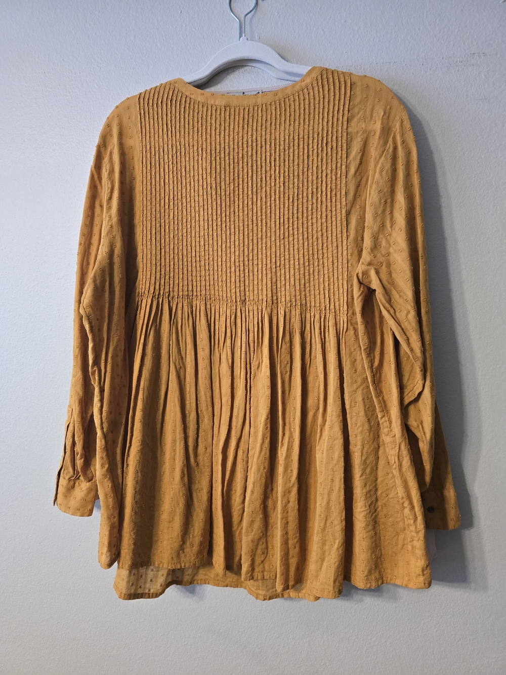 J. Jill Mustard Pintuck Peasant Tunic - Women's - Picture 4 of 4